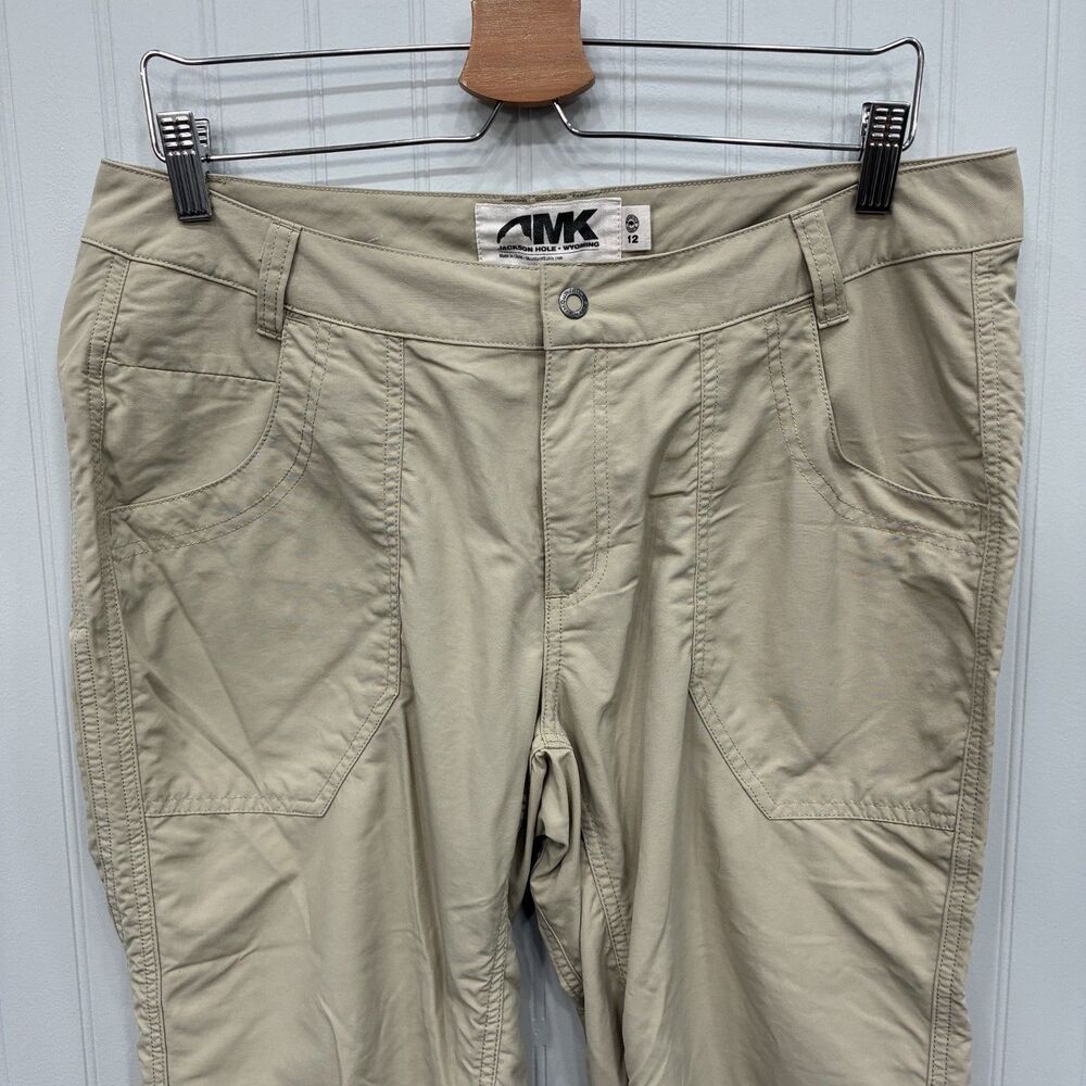 Mountain Khakis Women's Size 12 Tan Nylon Outdoor Hiking Capri Pants - Picture 2 of 8